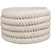 vidaXL Jute Touw 400 mm 25 m Wit 100% Tossa jute