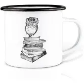 Ligarti Handgemaakte emaille mok boekenuil 300ml