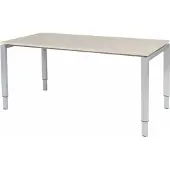 Schaffenburg Verstelbaar Bureau - Domino 160x90 Eiken - alu frame
