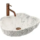 REA - Isla Marlo - Wastafel - Imitatiesteen - 49X37X14Cm