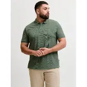Jack & Jones Plus Size poloshirt donkergroen pique