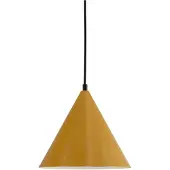 Dyberg Larsen Hanglampe , Ron, dimbare, Geel, Woonkamer, Metaal, Scandinavisch