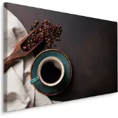 Karo-art Schilderij - Koffie en Bonen, 5 maten, Premium Print