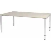 Schaffenburg Vergadertafel Domino - 180x100 Eiken - wit frame