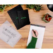 Rhodia notitieblok GREENPAD, A4, gelinieerd, zwart