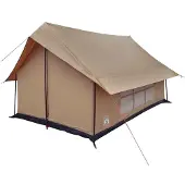 vidaXL Huisje Tent Bruin 340 x 246 x 210 cm Polykatoen
