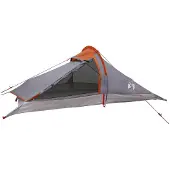 vidaXL Backpacking Tent 2-persoons Grijs en Oranje