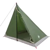 vidaXL Backpacking Tent 2-persoons Groen 185T Polyester met PU Coating