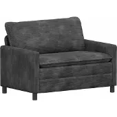 vidaXL Bankstel 2 pcs Donkergrijs Polyester