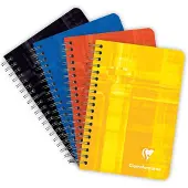 Clairefontaine spiraalgebonden notitieboek - gelinieerd 90 vellen - 4 1/4 x 6 3/4 -