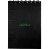 Rhodia Spiraalnotitieblok GREENPAD, A4+, gelinieerd, zwart