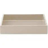 Mojoo Lux gelakt decoratief dienblad 19x19x3,5 cm Latte