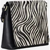 Jost Leren schoudertas Furry Zebra Shoulder Bag Zebra veelkleurig