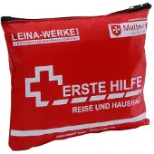 LEINA-WERKE Noodhulpset voor thuis en onderweg, 27-delig, rood