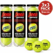 Penn Championship Tennisballen – 3 Tubes x 3 Ballen – All Court – Gasgevuld