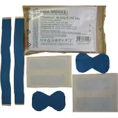 Leina Pflasterset diverse Grössen 40-teilig, elastisch-wasserfest, blau, detectable