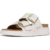 Original Brands FitFlop Gen-FF Buckle Two-Bar Leather Slides WIT 39