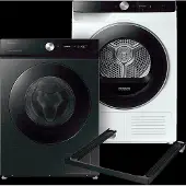 Samsung Ww11db7b94gbu3 Bespoke 7000-serie + Dv90dg6845lku3 Stapelkit Skk-ssv Wasmachine Droger Bundel