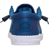 HeyDude Wally Stretch Sox Polyester Heren Ensign Blauw/Multi Instappers