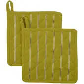 House Doctor Chef Pannenlap Pak Van 2 Mosterdgeel - Pannenlappen & ovenwanten Katoen Mustard - 267630022