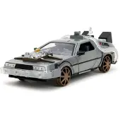 Noname Back To The Future Iii Dlorean 1885 1:24 Figure Zilver
