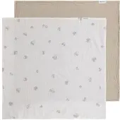 Babys Only Hydrofiele doek Tender beige/clover - 115x115 - 2-pack