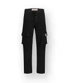 Vingino denim loose casual broek black denim Zwart Jongens Katoen Effen - maat 134