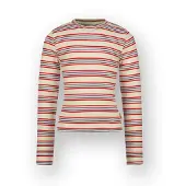 Vingino T-shirt Basic stripe top Meisje Geel 128
