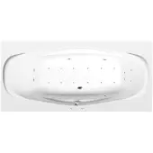 Polysan Garda Whirlpoolbad, 190x90x44cm, Active Hydro-Air, chroom