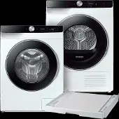 Samsung Ww90dg6u25lku3 6000-serie + Dv90dg6845lku3 Stapelkit Wasmaschine Droger Bundel