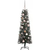 vidaXL Kunstkerstboom met 150 LED Groen 120 cm PVC en Plastic en Staal