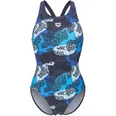 Arena Badpak 'CAMO V BACK' blauw / donkerblauw / zwart