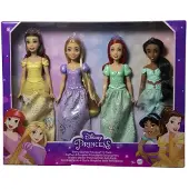 Mattel Disney Princess Pack 4 Fashion Princess S Doll Veelkleurig Kinderen