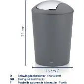 kela Prullenbak Marta Swing 1,7L Groen