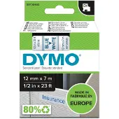 Dymo 45014 (S0720540) Tape Blauw op wit (12 mm)
