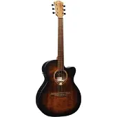 LAG Guitars Tramontane 70 T70ACE Black & Brown elektrisch-akoestische westerngitaar