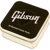 Gibson PICKS STANDARD TIN 50 PACK BLACK HEAVY