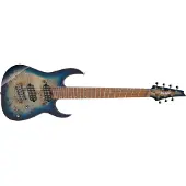 Ibanez RGMS7PB 7 String Multi Scale Cosmic Blue Star Burst
