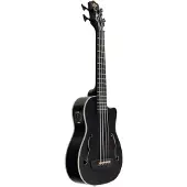 Kala U-Bass Journeyman Black elektrisch-akoestische bas ukelele met gigbag