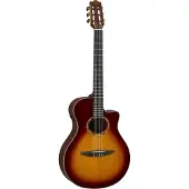 Yamaha NTX3 Brown Sunburst elektrisch-akoestische klassieke gitaar met gigbag