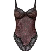 Hunkemoller Body 'Gabrielle' bruin / zwart