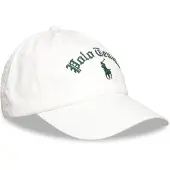 Ralph Lauren Heren Wit geborduurde twill pet (OSFA), Casual, Katoen 710B19129001