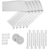 AROZZI Kabelmanagement Set - Sleeves - Clips - Klittenband - Wit