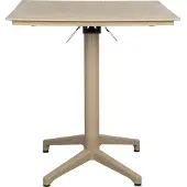 Housecraft living bistrotafel George George Bistrotafel/ Tuintafel/ Balkontafel Inklapbaar 70x70 cm Beige