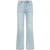 Smashed Lemon Dames flared jeans in lichtblauw |