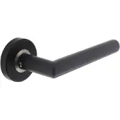 Intersteel enkele deurklink Jura op rozet verdekt ø53x10mm zwart