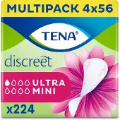 Tena Discreet Ultra Mini - inlegkruisjes voor urineverlies - 224 stuks