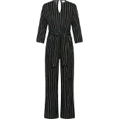 Kaffe Jumpsuit zwart / wit