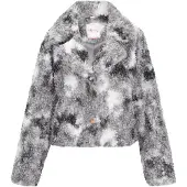 IZIA Tussenjas 'Fashion Look' grijs / donkergrijs / wit