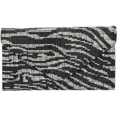 Faina Clutch lichtgrijs / zwart